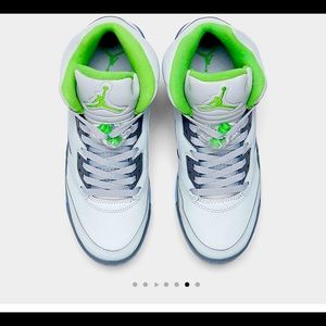 Air Jordan gray /silver reflective material  size 4.5